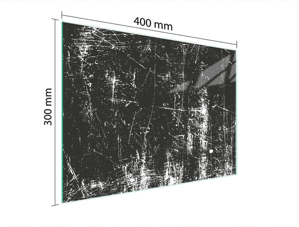 GLASSKÆREBRÆT 40x30 GRÅ