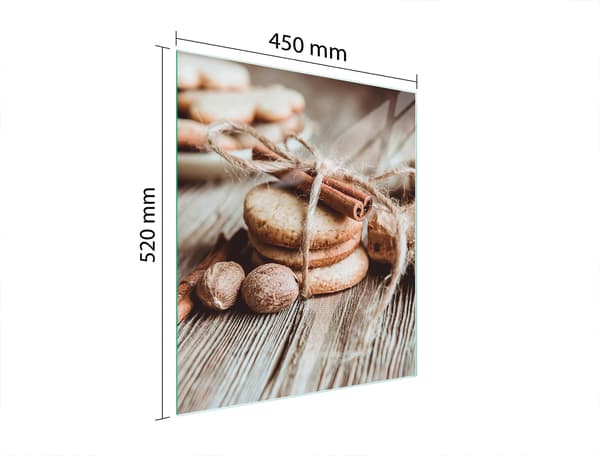 SKÄRBRÄDA I GLAS 45x52 KANEL