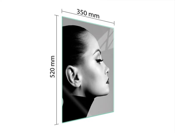 GLAS SKÆREBRÆT 35x52 KVINDE
