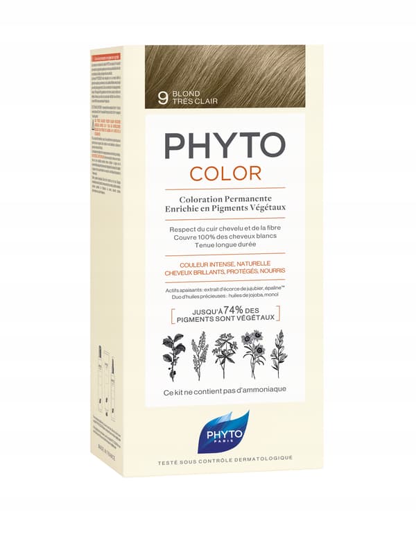 Phyto Phytocolor 9 erittäin vaalea vaalea hiusväri
