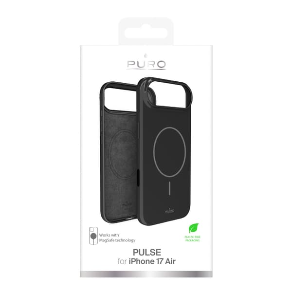 Pulse polycarbonat beskyttelsesetui til iPhone 17 Air - sort