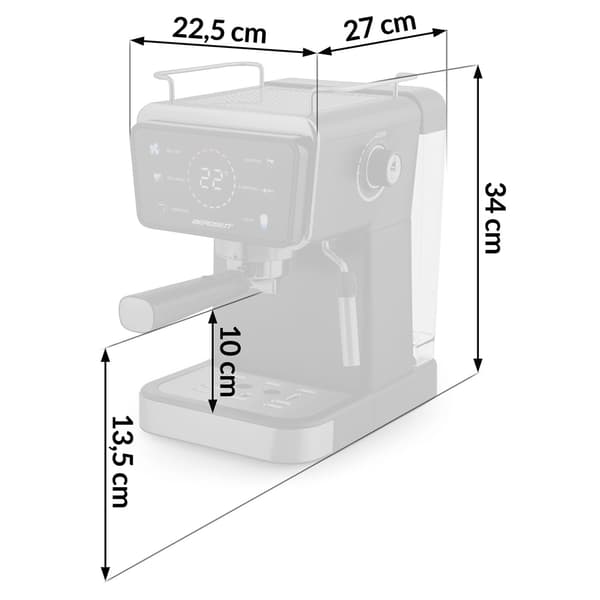 Berdsen BD-771 20 bar espressomaskine, sort