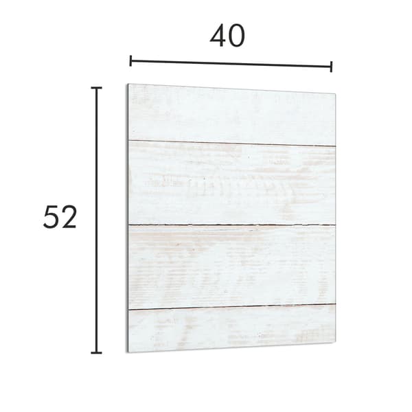 SKÄRBRÄDA I GLAS 40x52 TRÄ