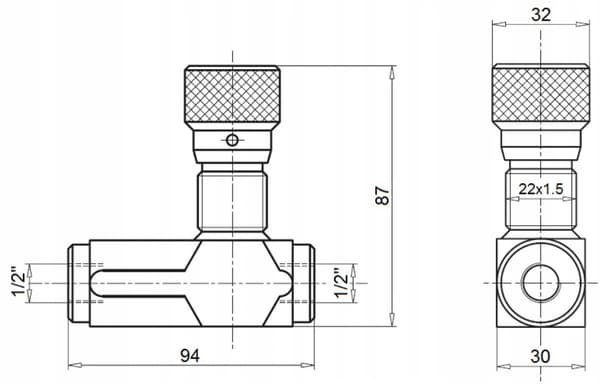 Drosselventil VRFU/STU BSP 1/2"
