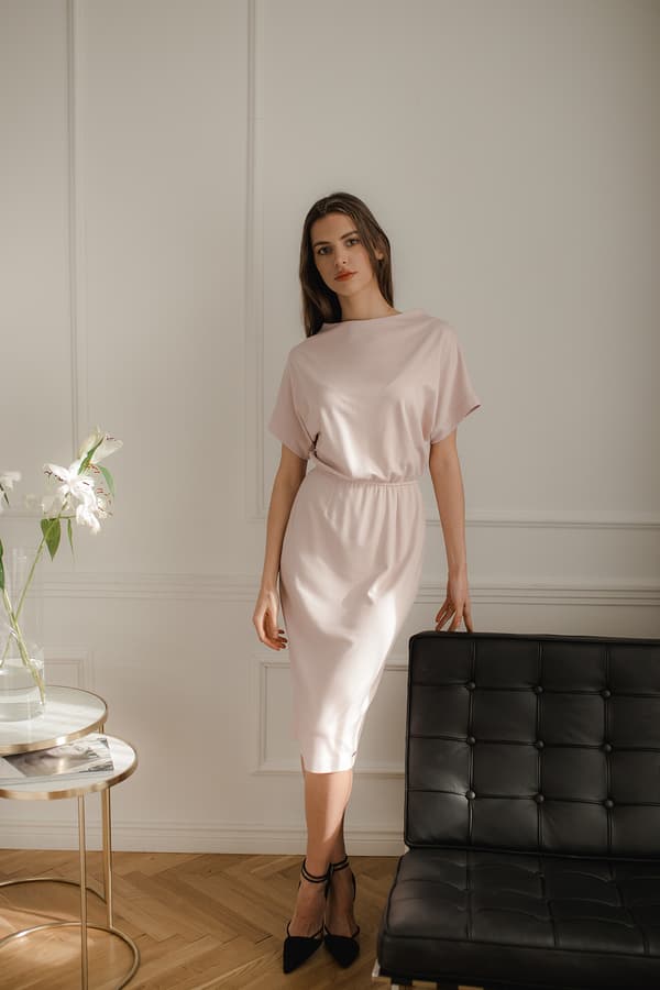 Klänning L087 Rosa XL