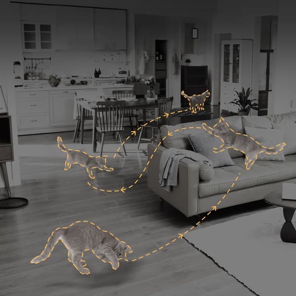 1080p IR Wi-Fi Bluetooth Indendørs Sikkerhedskamera - Hvid