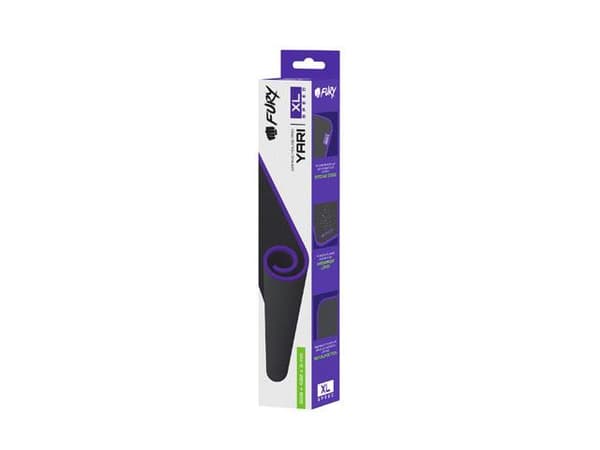 Fury Yari Speed ​​XL musemåtte sort 980x400mm