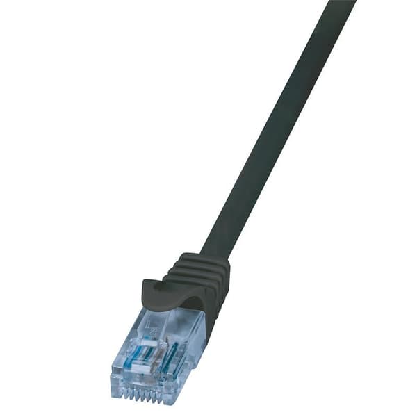 Patchcord LogiLink CP3013U Kat.6A U/UTP 0,25m sort