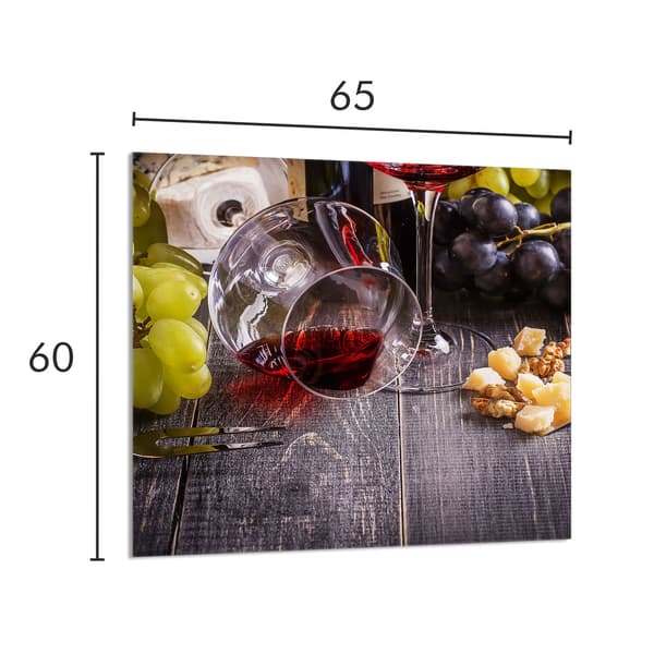 KEITTIÖN LASIPANEELI 65x60 Viini