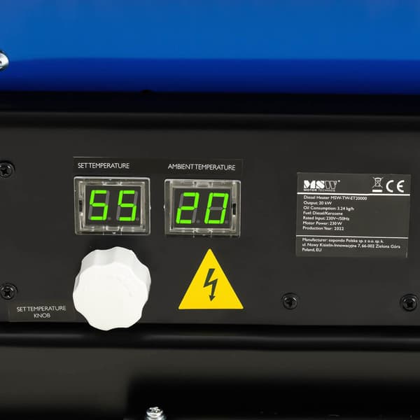 Oliefyrer til store haller 1071m3/t 20kW
