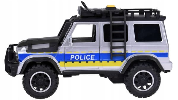 Polis-SUV med kørsel, lys, lyd og åbningsdøre