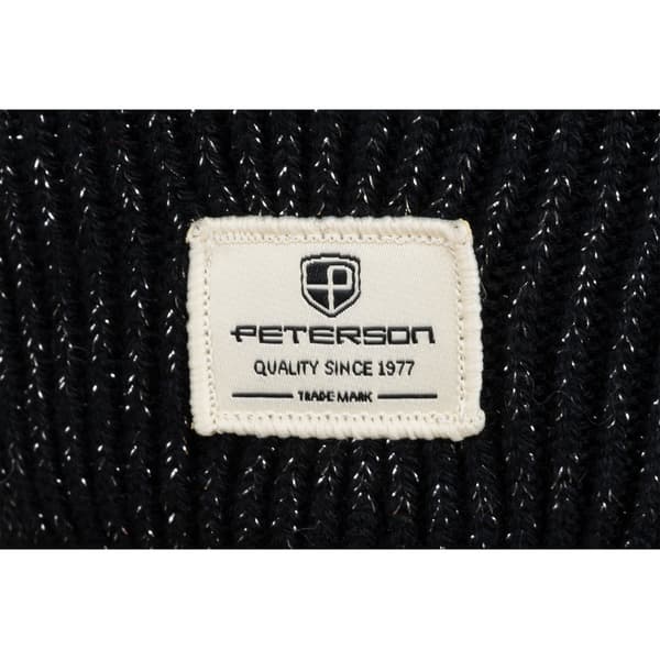 Sort foldet damehue med pompon - Peterson