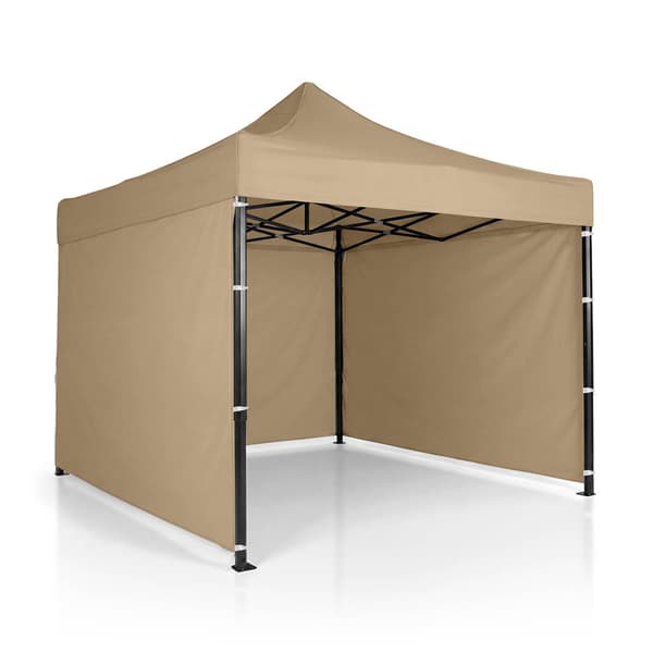 Puutarhapaviljonki 3 seinällä, 3 x 3 m, beige, Plonos