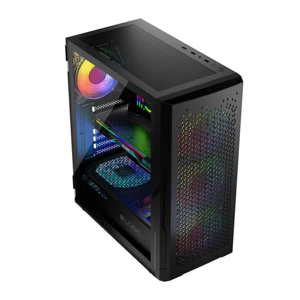 LOGIC Aramis ARGB USB 3.0 Sort Kabinet