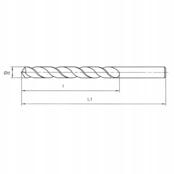 Koboltborr 2,5 mm HSS-G Co5%