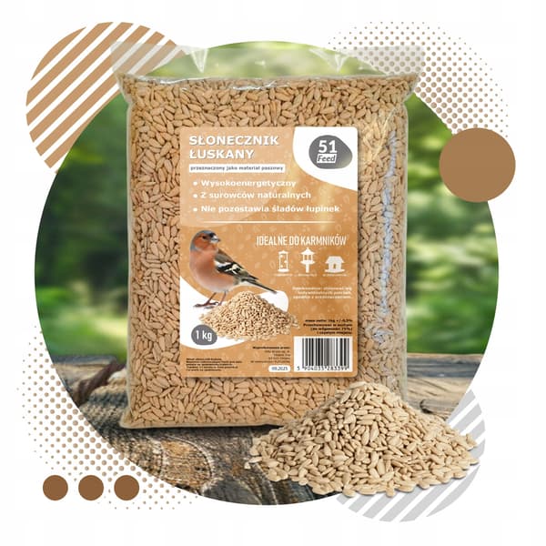 51 foder afskallede solsikkekerner 1 kg