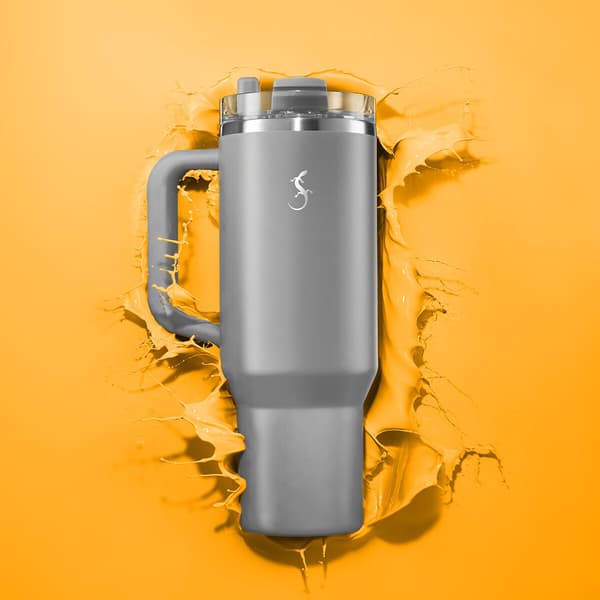 Lurch Big Cup termokrus, rustfrit stål, 1,2 l, grå