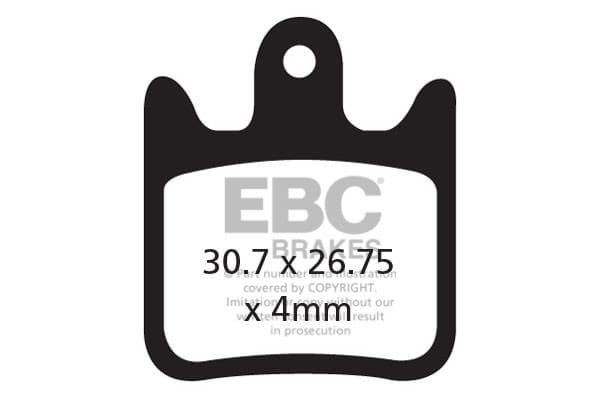 CFA487R - EBC Brakes Organic Performance -pyörän jarrupalat