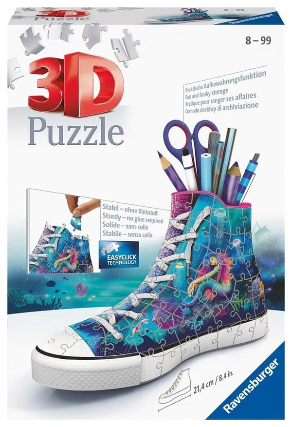 Havfrue Sneaker 3D Puslespil