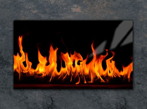 GLAS SKÆREBRÆT 52x30 FIRE