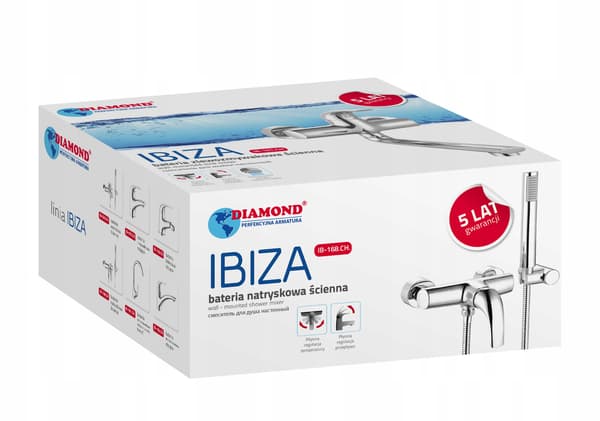 IBIZA KROM BRUSERARMATUR