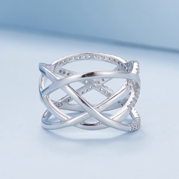 Silver Trippelring Storlek 17