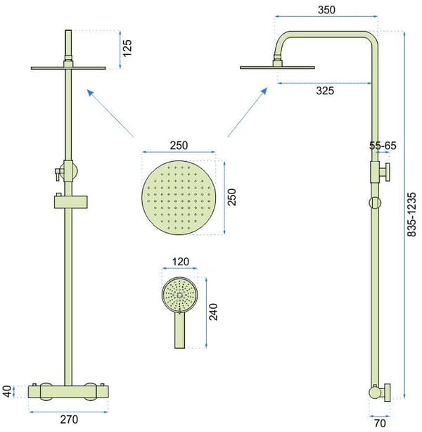 VINCENT BRUSESYSTEM SORT TERMOSTAT SKU REA-P6600