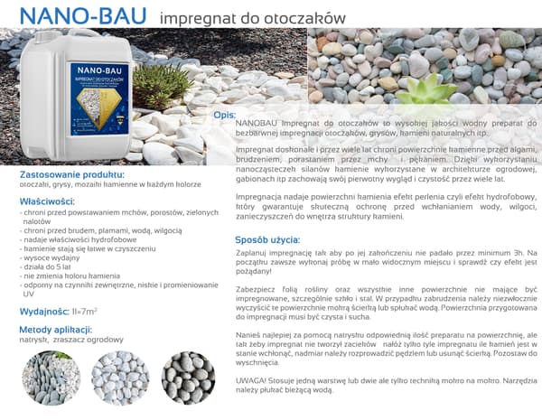NANO-BAU Impregnering av stenar 10L