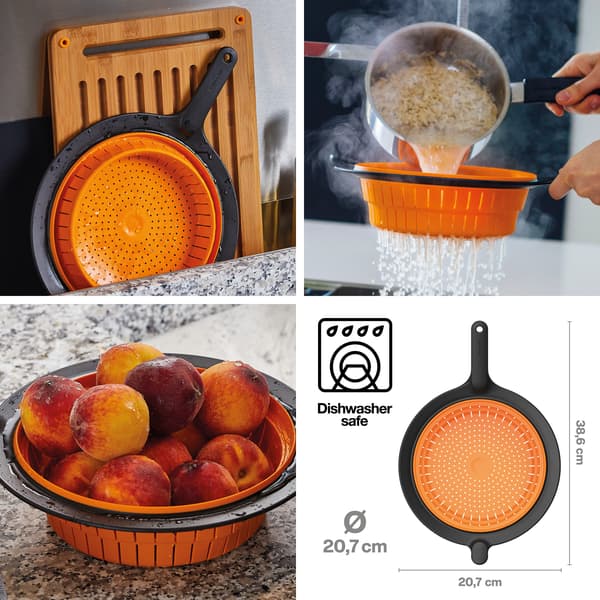 FISKARS FUNCTIONAL FORM -siivilä kahvalla ja höyrysiivilällä