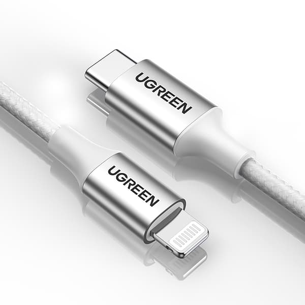 USB-C - iPhone Lightning MFi-kabel 1m - Silver