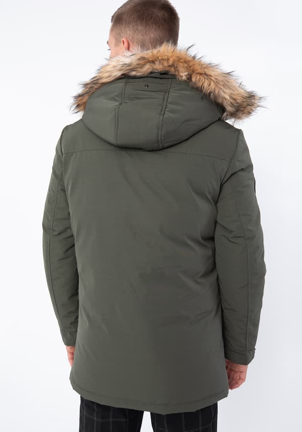 Wittchen Herre Isoleret Jakke, Lige, Grøn, Polyester