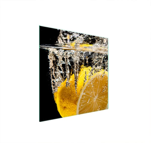 GLASBESKYTTELSESPLADE TIL KOMFUR 50x52 CITRON