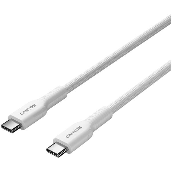 Canyon OnWire 60CL C-C 60W flätad kabel 1m vit