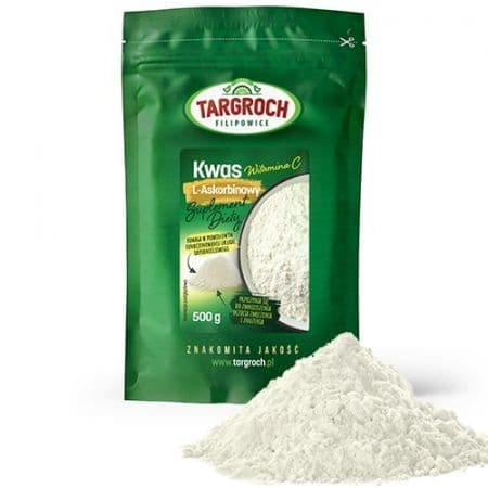 C-vitamin ascorbinsyre Targroch 500g for immunitet