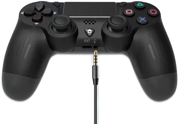 Trådløs Controller til PS4 med Vibrationsfunktion Sort
