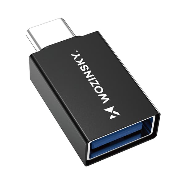 USB-C - USB-A 10Gb/s -sovitin - musta
