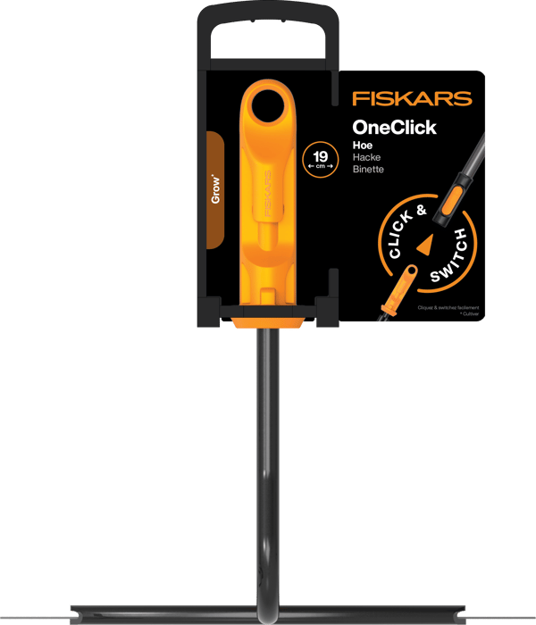 Fiskars OneClick trädgårdshacka 19 cm + handtag 119-174 cm