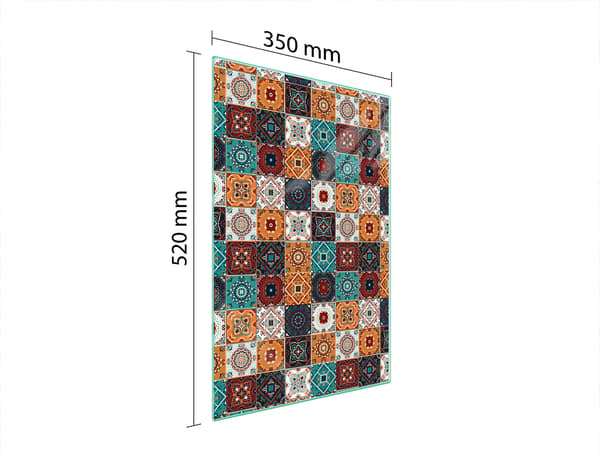 GLAS SKÄRBRÄDA 35x52 MOSAIK