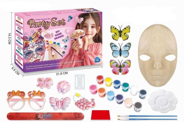Sæt til maling af masker - Party-sæt for børn