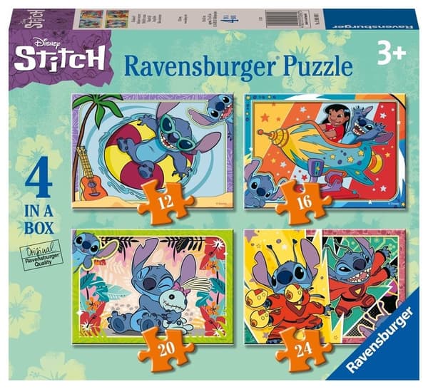 Disney Stitch 2D 4-i-1 barnpussel