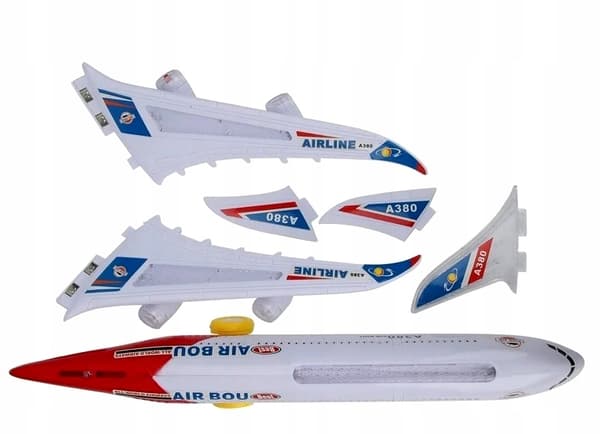 PASSAGERFLYLYSLYD kører STORE 45 cm A380 LED-dioder