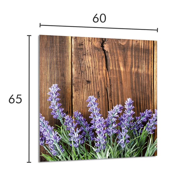KEITTIÖN LASIPANEELI 60x65 Laventeli