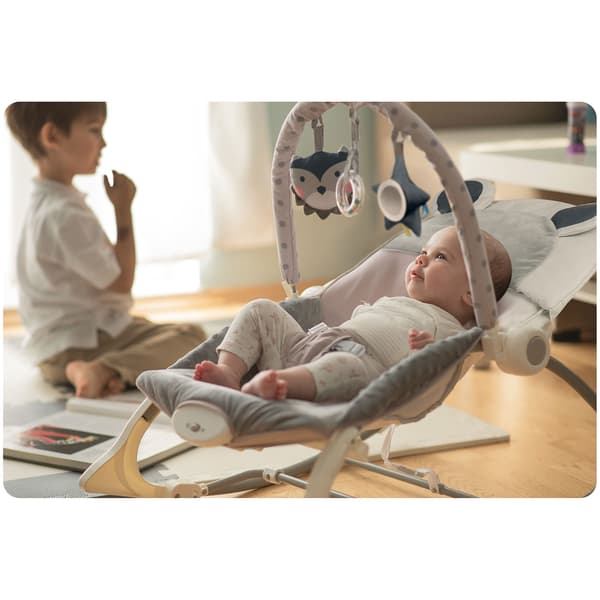 Ricokids babysitter med vibration - grå