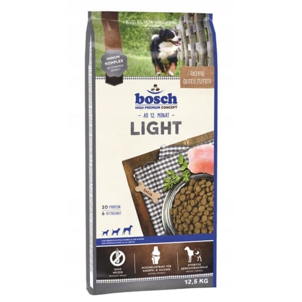 Hundtorrfoder Bosch Light 12,5kg