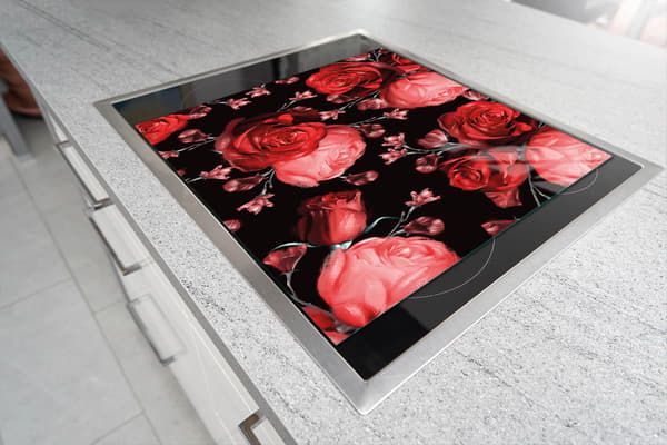 GLASSKÆREBRÆT 52x40 ROSER