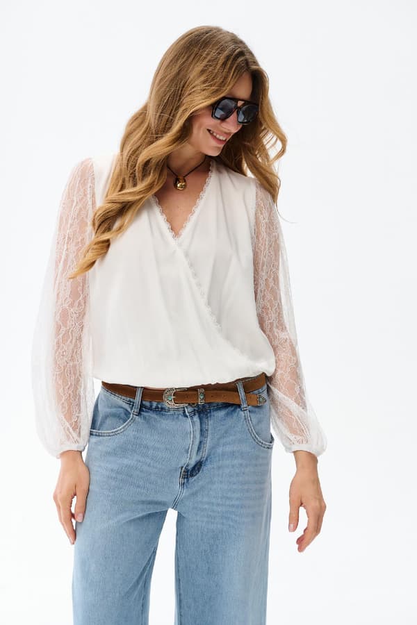 Asmi Off White Damebluse 40/42