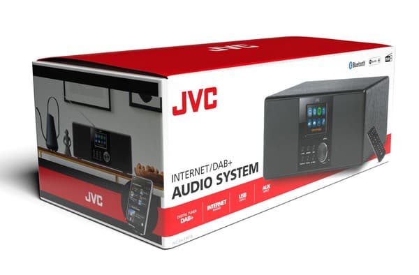 JVC RA-E981B internetradio, DAB, FM, Bluetooth, 10 W
