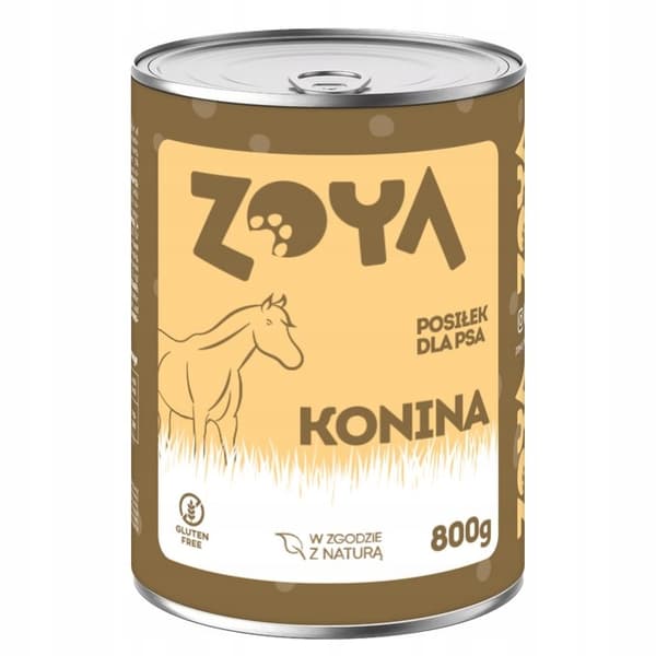 ZOYA Hästkött burk våtfoder för hundar 6x800g