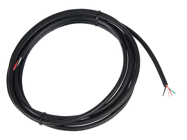USB-KABEL 4C + RUND SKÆRM SORT