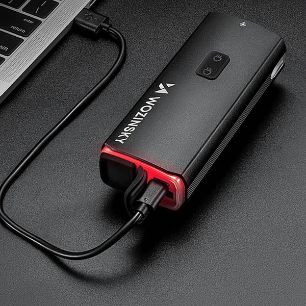 Forlygte med USB-C kabel 3000 lm - sort